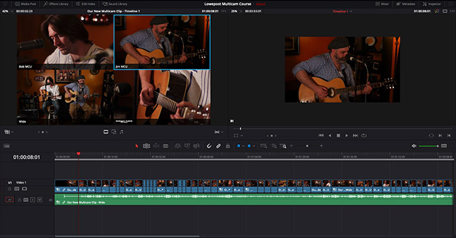 Multicam Editing in DaVinci Resolve